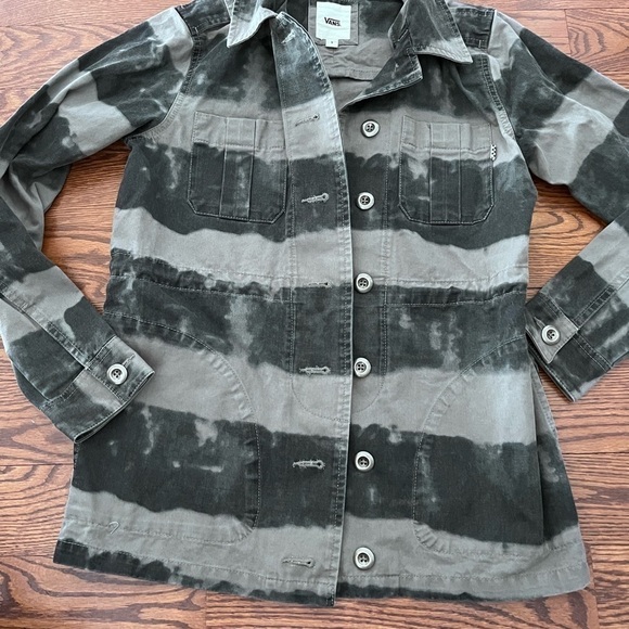 Vans ladies jacket. Grey striped tie dye style size small - Picture 5 of 12